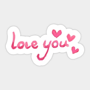 Love You Sticker